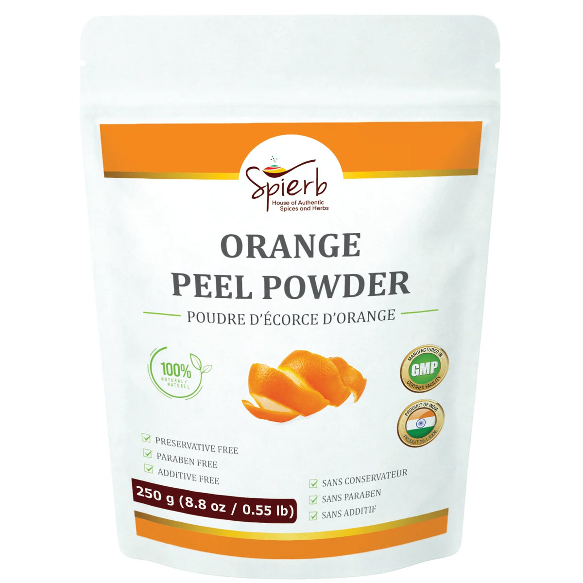 Spierb Orange Peel Powder - 250g - Front Pouch